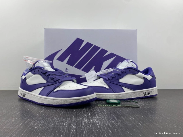 CUSTOM DM7890-386 OFF-WHITE X JORDAN SCOTT TRAVIS AIR 1 X 0809